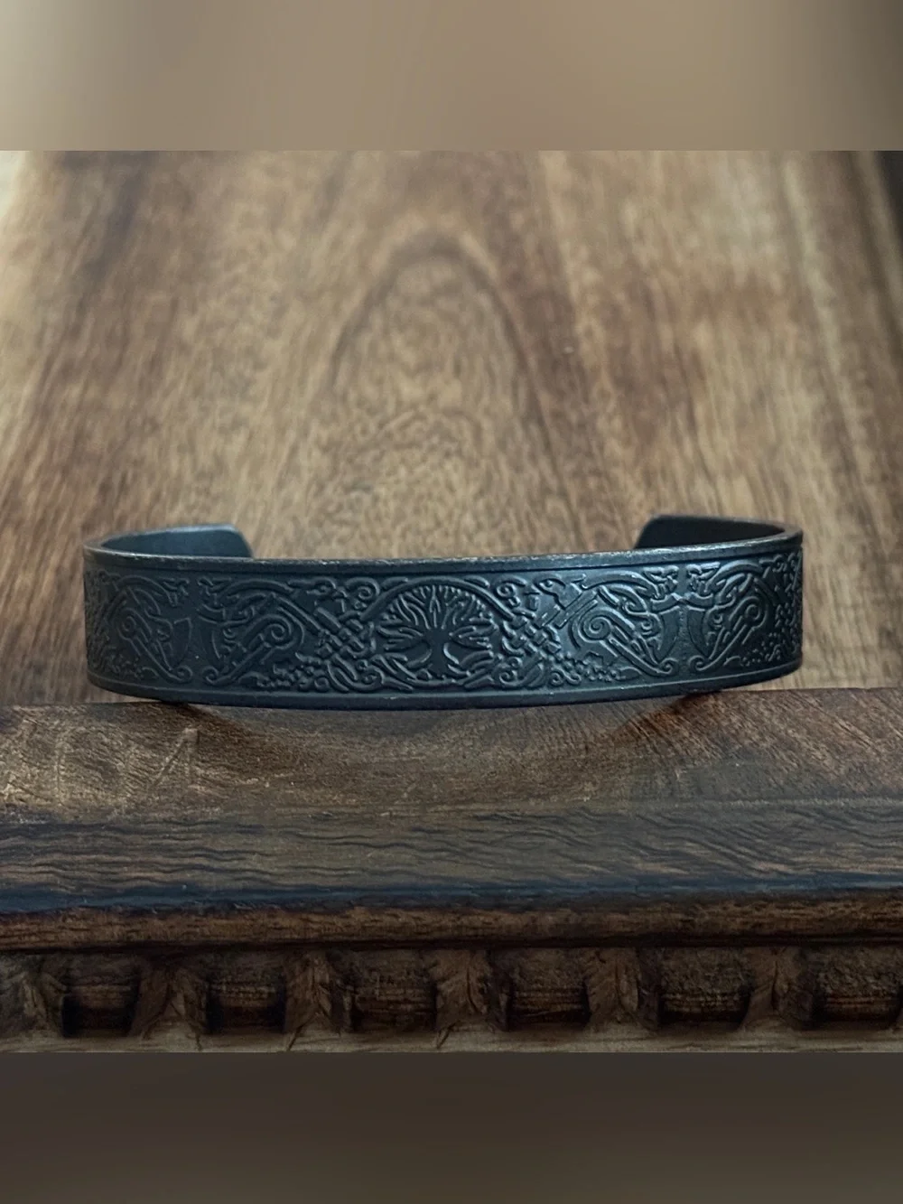 Tree of life unisex open bangle